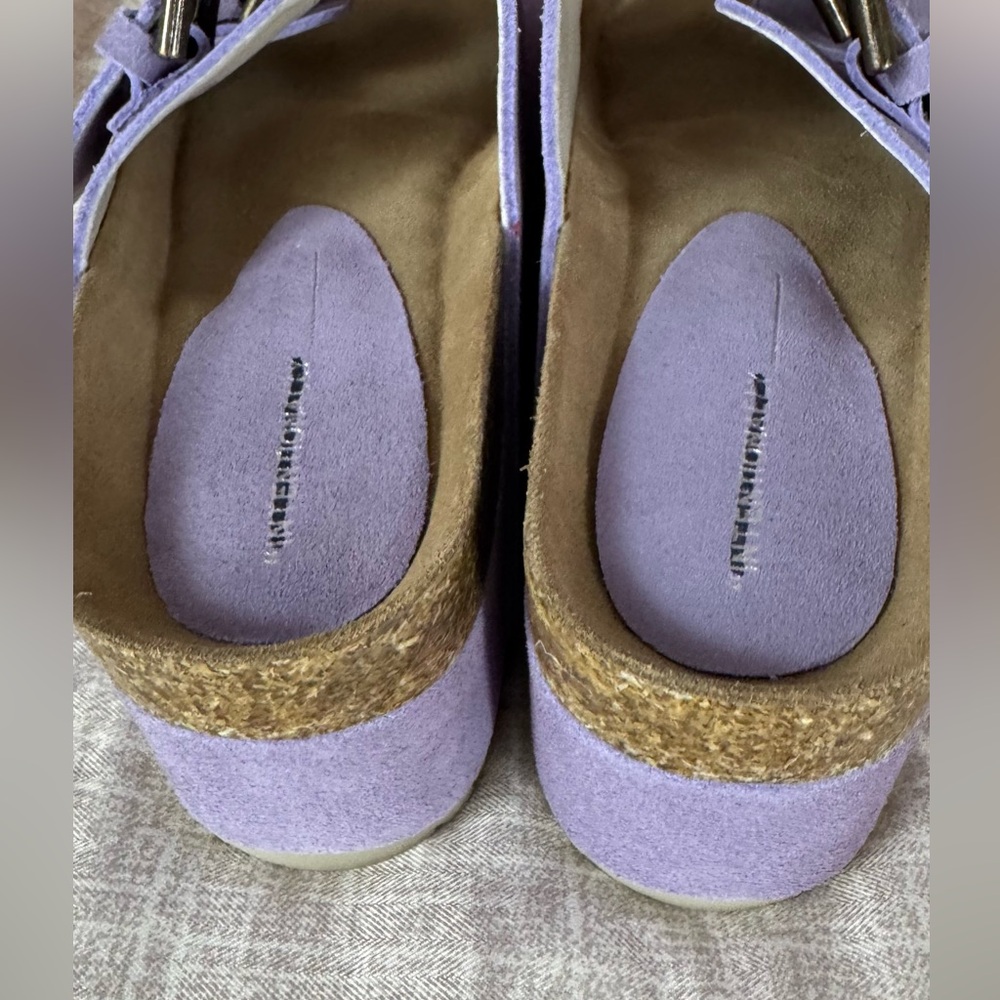 Free People/Intentionally Blank Rule Breaker Sandal Lavender Suede-Purple - Picture 4 of 8